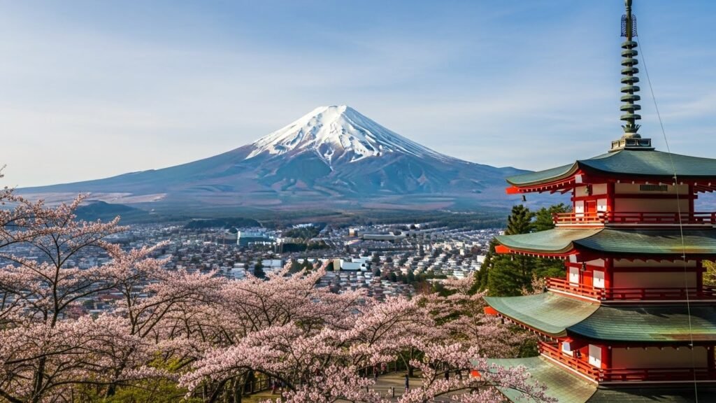 Mount Fuji and the Chureito Pagoda