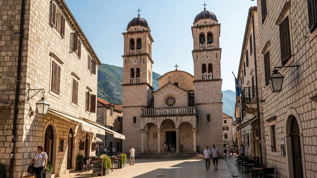 St. Tryphon Cathedral in the Old Town of Kotor
