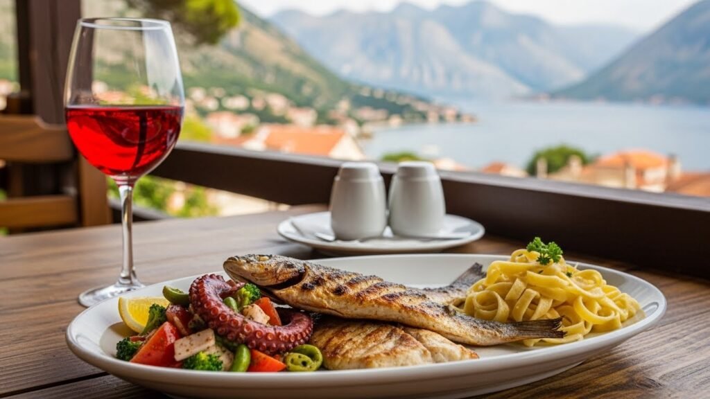 Traditional Montenegrin Seafood and Wine