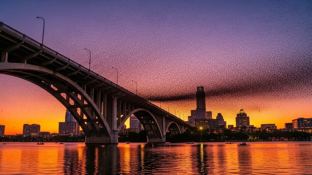 Watch the Bats Fly at Sunset