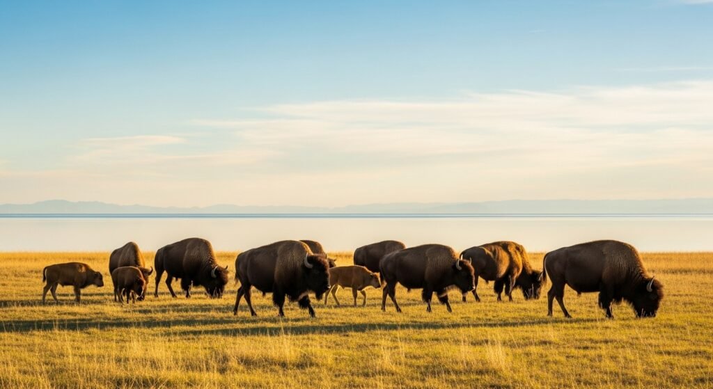 The Great Salt Lake and Antelope Island