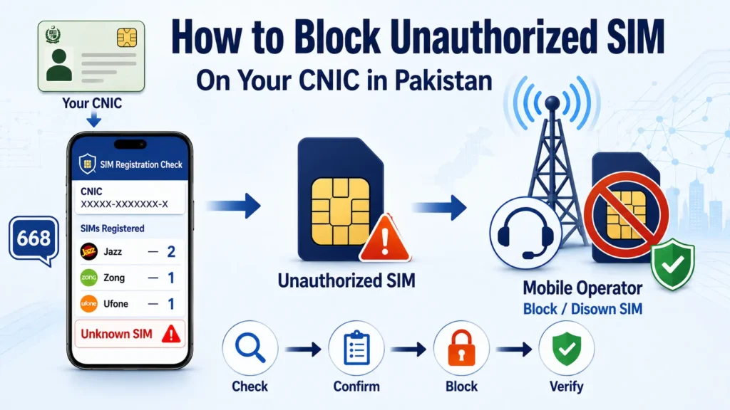 How to Block Unauthorized SIM on CNIC in Pakistan
