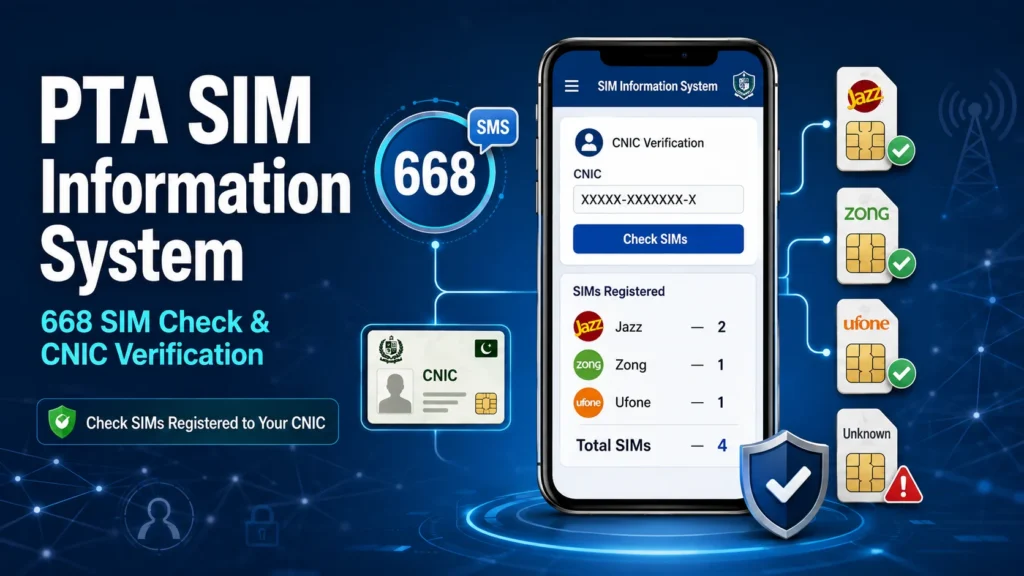 PTA SIM Information System How 668 SIM Check Works